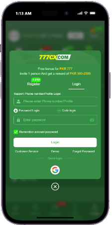 777Cx Login Method
